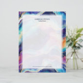 En-tête De Lettre Parties scintillant arc-en-ciel esthétique texture (Debout devant)