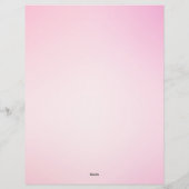 En-tête De Lettre Parties scintillant rose Réception de facture de v (Dos)