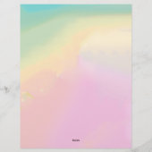 En-tête De Lettre Pastel Gradient (Dos)