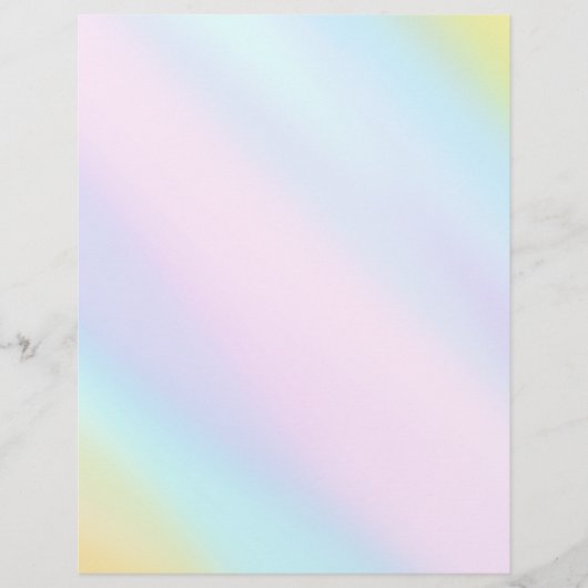 En-tête De Lettre Pastel Springtime Pale Aquarelle Laver (Devant)