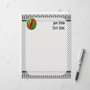 En-tête De Lettre Pastèque Palestine - Slice