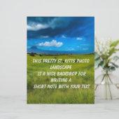 En-tête De Lettre Paysage rural de Saint-Kitts (Debout devant)