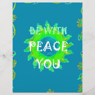 En-tête De Lettre Peace Be with You Art Print