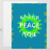 En-tête De Lettre Peace Be with You Art Print (Devant / Derrière)