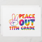 En-tête De Lettre Peace Out 11e année Teinture à tarte 11e année (Devant / Derrière)
