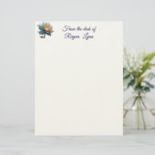En-tête De Lettre Personalized Floral Letterhead (Debout devant)