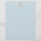 En-tête De Lettre Personalized Name Monogram (Devant)