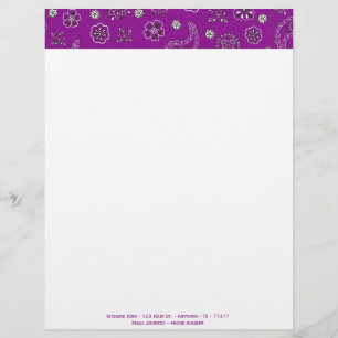 En-tête de lettre personnalisable Bandana