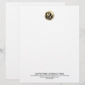 En-tête de lettre personnalisable pour les entrepr (Devant / Derrière)