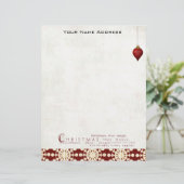 en-tête de lettre personnalisé de Noël (Debout devant)