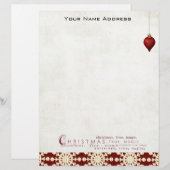 en-tête de lettre personnalisé de Noël (Devant / Derrière)