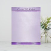 En-tête de lettre personnalisé par pourpre marbré (Debout devant)