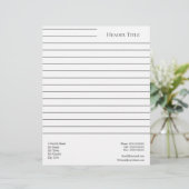 En-tête De Lettre Personnalisé simple (Debout devant)