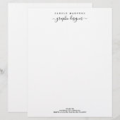 En-tête de lettre personnalisé stationnaire| Simpl (Devant / Derrière)