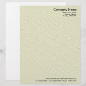 En-tête De Lettre Personnalisée Circuitrie - Jaune pâle (Devant / Derrière)