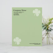 En-tête De Lettre Personnalisée Clover - Vert (Debout devant)