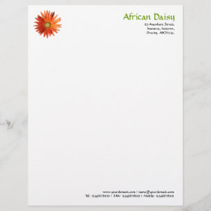 En-tête De Lettre Personnalisée Daisy africain
