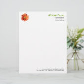 En-tête De Lettre Personnalisée Daisy africain (Debout devant)