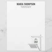 En-tête de lettre personnalisée de l'agent immobil (Devant)