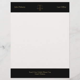 En-tête De Lettre Personnalisée Échelles d'en-tête de lettre de CABINET JURIDIQUE
