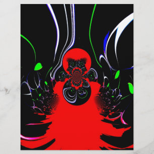 En-tête De Lettre Personnalisée Impression d'art fluide Kaleidoscope