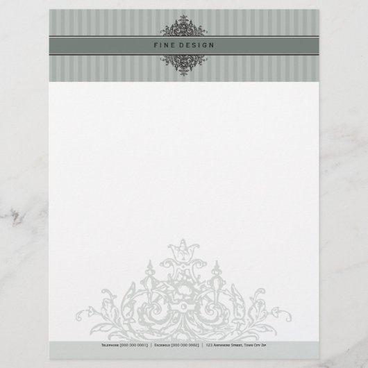 En-tête De Lettre Personnalisée LETTERHEAD - belle renaissance 8 (Devant)