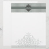 En-tête De Lettre Personnalisée LETTERHEAD - belle renaissance 8 (Devant / Derrière)