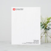 En-tête De Lettre Personnalisée Logo Rectangle - Rouge (Debout devant)
