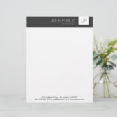 En-tête De Lettre Personnalisée Monogramme minimal (Debout devant)