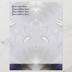 En-tête De Lettre Personnalisée Ornement Violet