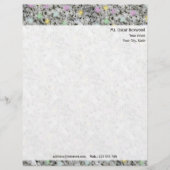 En-tête De Lettre Personnalisée Pastels personnalisés de roche avec l'adresse de (Devant)