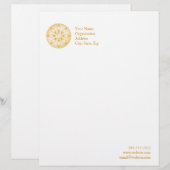 En-tête De Lettre Personnalisée Symbole bouddhiste (Devant / Derrière)