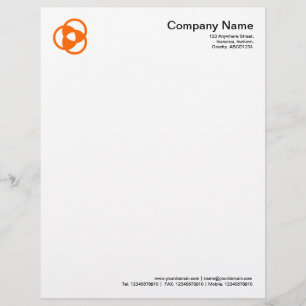 En-tête De Lettre Personnalisée Symbole du cercle de culture 05 - orange