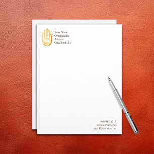 En-tête De Lettre Personnalisée Symbole Jain