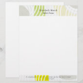 En-tête De Lettre Personnalisée Tête de lettre moderne Zen Rock Garden Grey (Devant / Derrière)