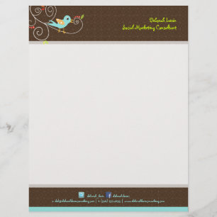 En-tête De Lettre Personnalisée Tweet PixDezines, tweet, SEO marketing/DO-IT-YOURS