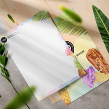 Personnaliser l'artsy aquarelle thème crème glacée