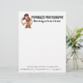 En-tête De Lettre Photographie de chien sur mesure (Debout devant)