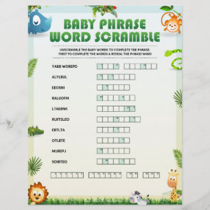 En-tête De Lettre Phrase du mot bébé - Rubrique [Thème animal]