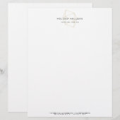 En-tête De Lettre Pierre géométrique moderne (Devant / Derrière)