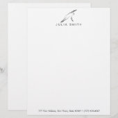 En-tête De Lettre Pilates Pose Côté Pli (Devant / Derrière)