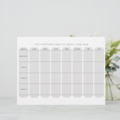 En-tête De Lettre Plan de repas hebdomadaire sain Modèle double face (Debout devant)