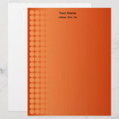 En-tête De Lettre Points de dégradé orange (Devant / Derrière)