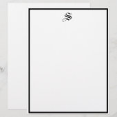 En-tête De Lettre Police professionnelle traditionnelle anglaise per (Devant / Derrière)