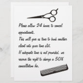 En-tête De Lettre Politique d'annulation (Devant / Derrière)