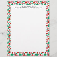 Polka moderne coloré point vert rouge rose