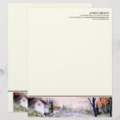 En-tête De Lettre Pont en forme de papier (Devant / Derrière)