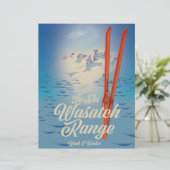 En-tête De Lettre Poster de la gamme Wasatch Utah & Idaho (Debout devant)