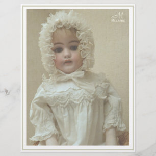 En-tête De Lettre Poupée d'antiquité victorienne Vintage