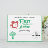 En-tête De Lettre Pour arriver d'abord récompense de la Réunion (Debout devant)